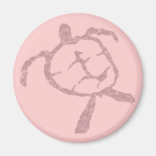 sköldpadda rosa magnet