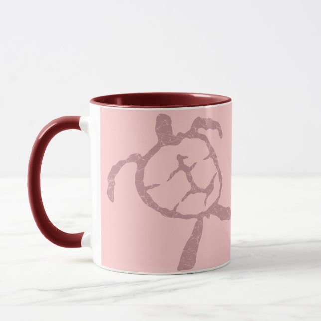 sköldpadda rosa mugg (Vänster)