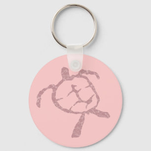 sköldpadda rosa nyckelring