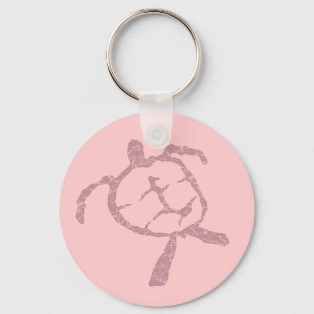 sköldpadda rosa nyckelring (Framsida)