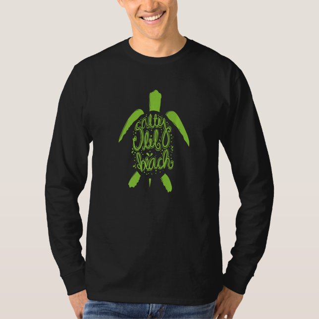 Sköldpadda Salta Strand T Shirt (Framsida)