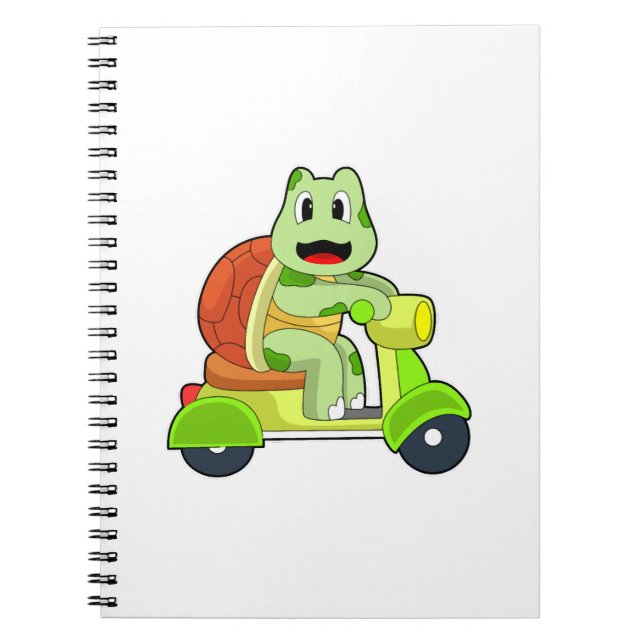 Sköldpadda Scooter Anteckningsbok (Framsidan)