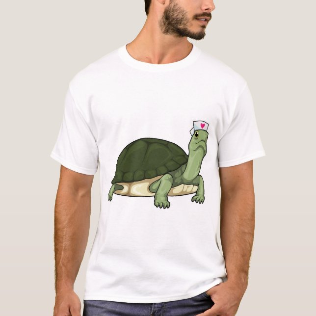 Sköldpadda Sjuksköterska T Shirt (Framsida)