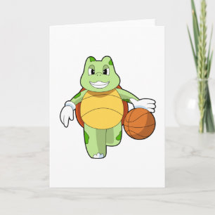 Sköldpadda som basketspelare med basketboll.PNG Kort