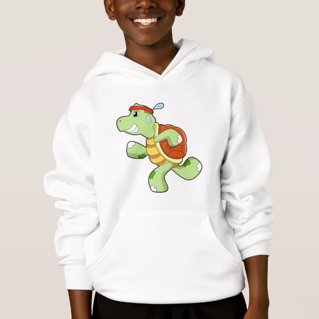 Sköldpadda som löpare t shirt (Framsida)