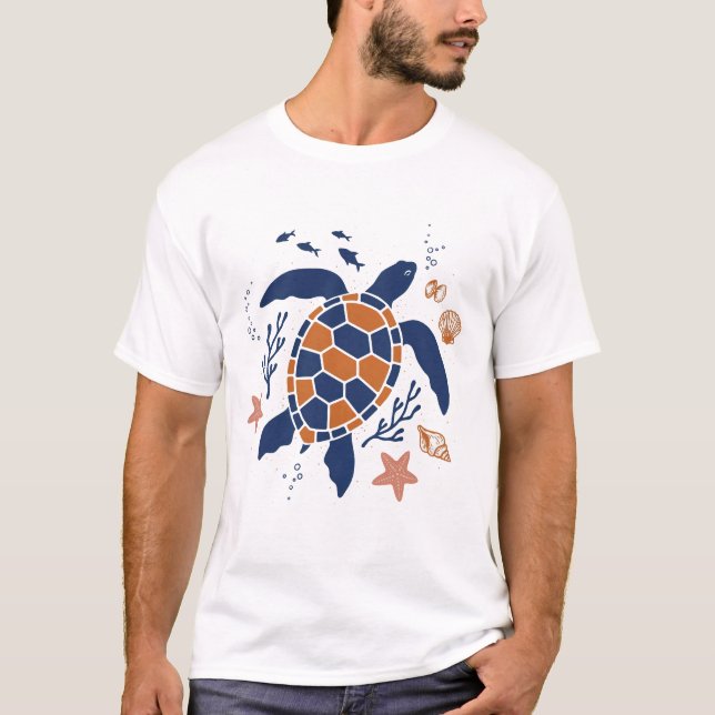 sköldpadda t shirt (Framsida)