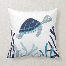 Sköldpadda under för havet - hav