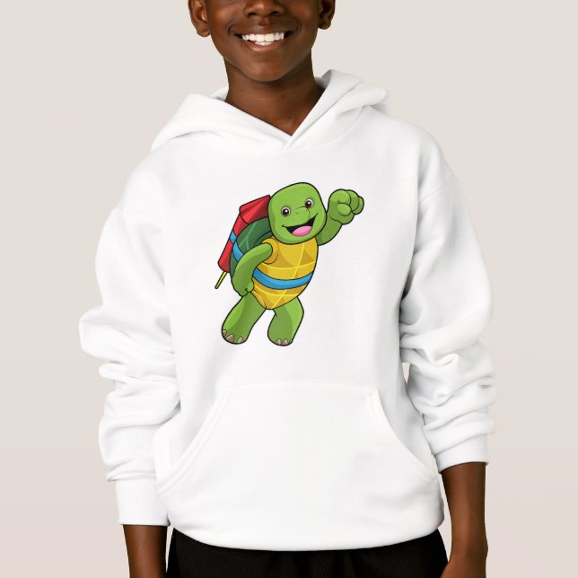 sköldpadda vid flygningen med Rocket T Shirt (Framsida)