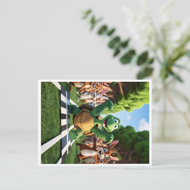 Sköldpadda vinnare. helg vykort (Stående Fram)