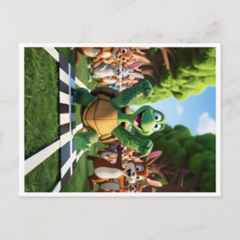 Sköldpadda vinnare. helg vykort