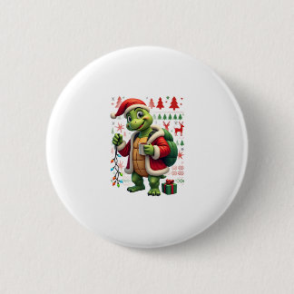 Sköldpadda Xmas-ljus Fula Tomte Sköldpadda Jul Tan Knapp
