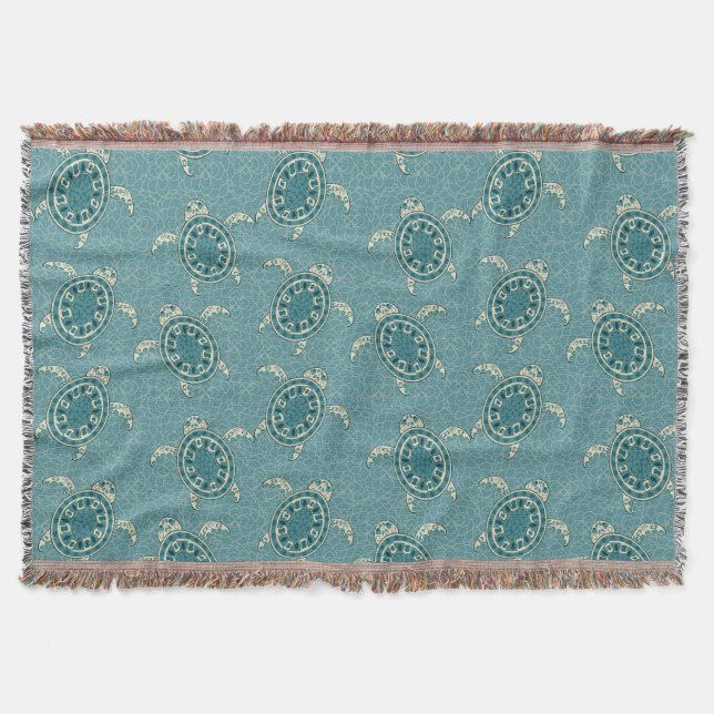 sköldpaddabakgrund filt (Framsidan)