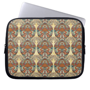 Sköldpaddablommönster Laptop Fodral