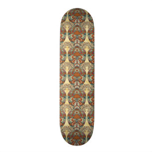 Sköldpaddablommönster Old School Skateboard Bräda 21,6 Cm