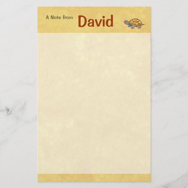 Sköldpaddabrevpapper Brevpapper (Framsida)