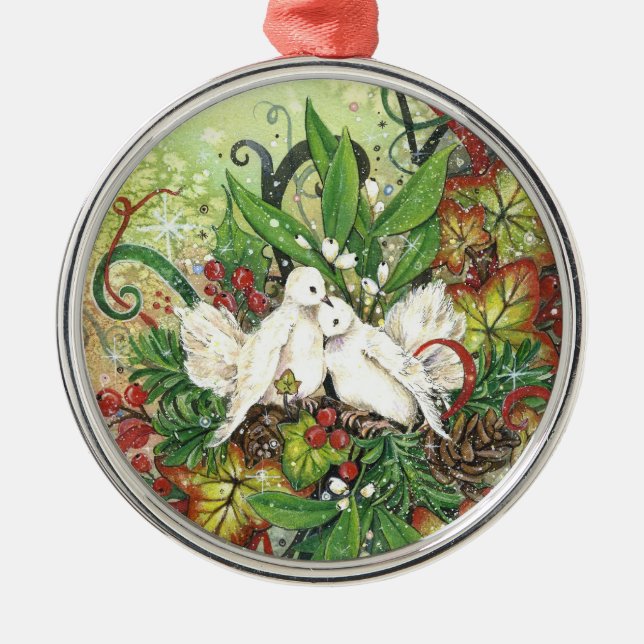 Sköldpaddaduvor & Deco prydnad Julgransprydnad Metall (Framsidan)