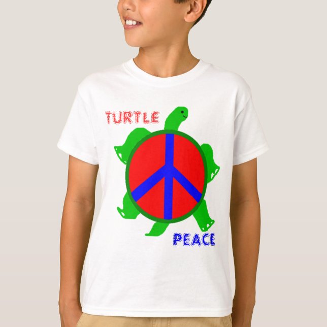 Sköldpaddafredunge T-tröja T Shirt (Framsida)