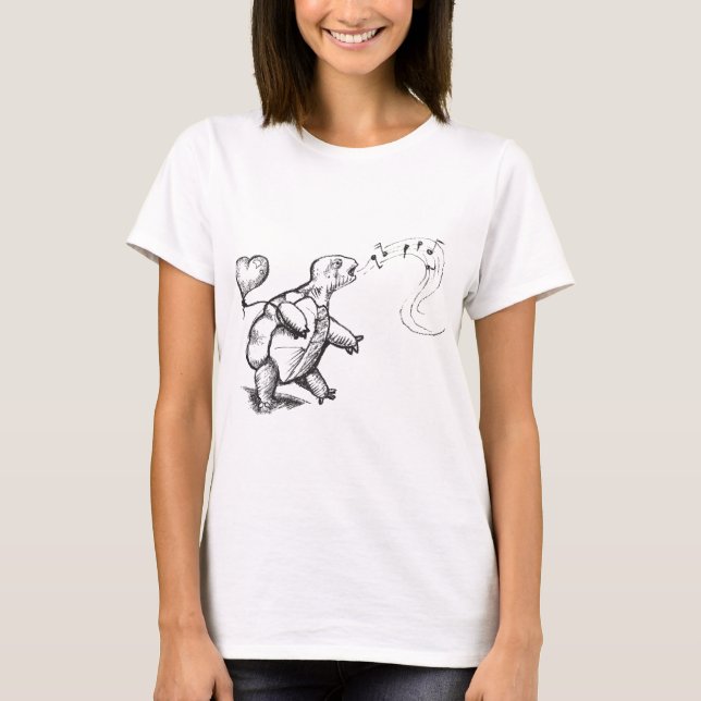 SköldpaddakärlekT-tröja Tee Shirt (Framsida)