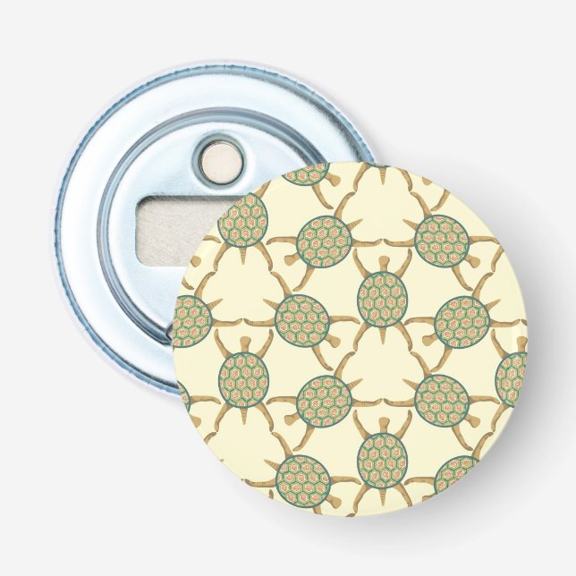 Sköldpaddamönster Flasköppnare (Framsidan)