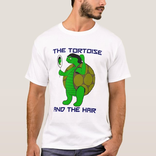 Sköldpaddan och håret t shirt (Framsida)