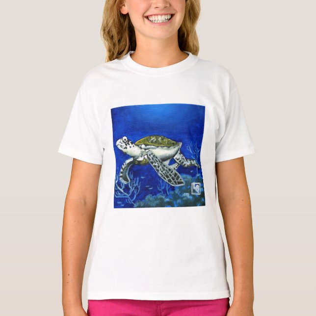 Sköldpaddan spårar t-shirt (Framsida)