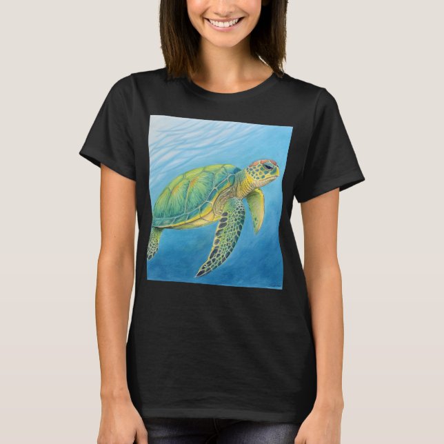 Sköldpaddans skönhet t shirt (Framsida)