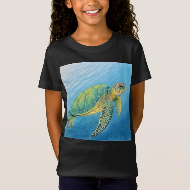 Sköldpaddans skönhet t shirt (Framsida)