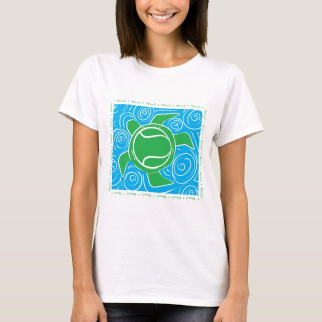 Sköldpaddastrandtennis Tee (Framsida)