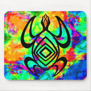Sköldpaddasymmetri Tiedye Mousepad Musmatta