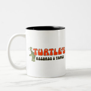 Sköldpaddor antecknar & tejpar Två-Tonad mugg