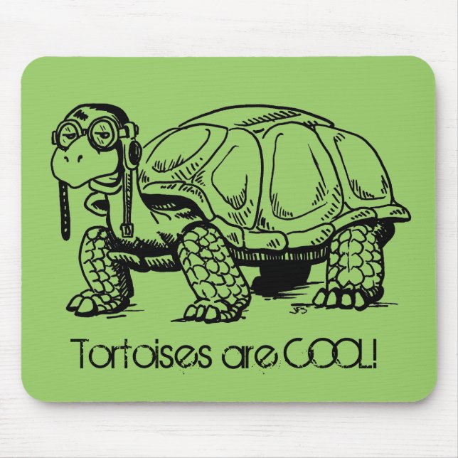 Sköldpaddor är KALLA! Mousepad Musmatta (Framsidan)
