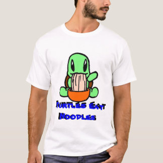 Sköldpaddor äter nudlar tee shirt