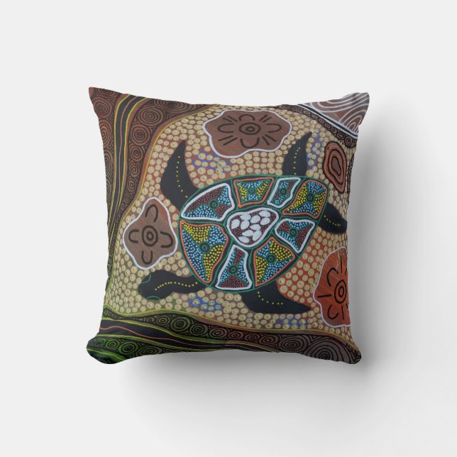 sköldpaddor Dreaming Pillow Cushion Kudde (Framsida)