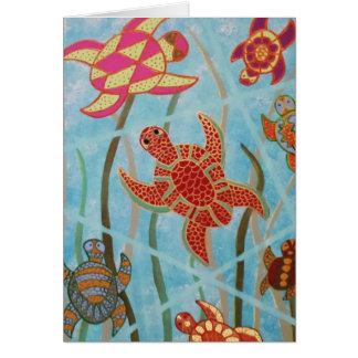 Sköldpaddor Galore Hälsningskort