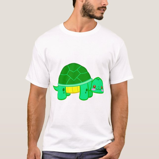 Sköldpaddor Kärlek Sött Djur T Shirt (Framsida)