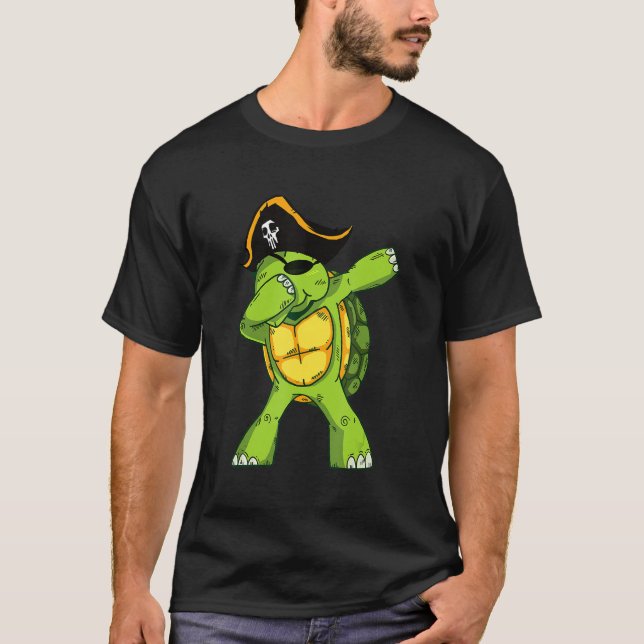 sköldpaddor med pirat t shirt (Framsida)