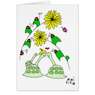 sköldpaddor & nyckelpigor hälsningskort