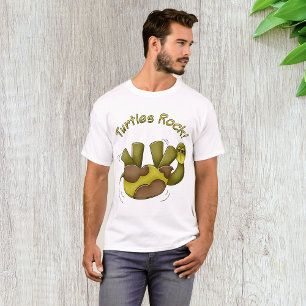 Sköldpaddor Rockar Söt Sköldpadds Tecknad Film T Shirt