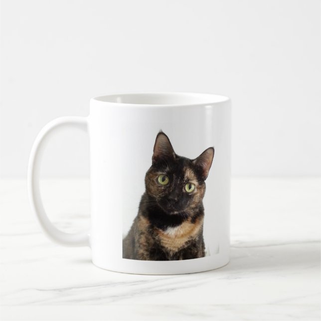 Sköldpadds- katt kaffemugg (Vänster)