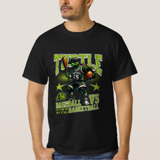 sköldpadds korgboll spel t shirt