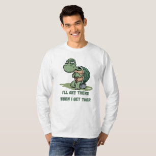Sköldpadds-tecknad t-shirt