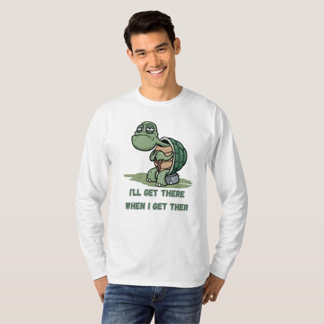 Sköldpadds-tecknad t-shirt (Hel framsida)