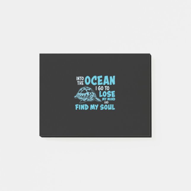 Sköldpaddsälskare | In I Oceanen Post-it Block (Framsida)