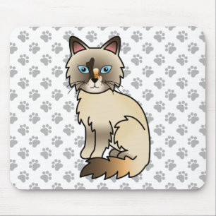 Sköldpaddsfärgad Birman / Ragdoll Söt Katt & Tassa Musmatta
