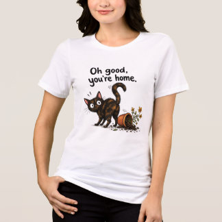 Sköldpaddsskjutande Katt Rolig Katt Krukväxt Katas T Shirt
