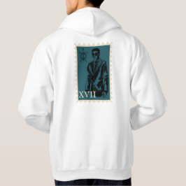 Sköldpaddsställning & Elegant Klädd Man Stämpel XV Hoodie