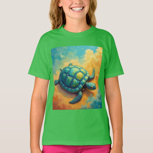Sköldpaddstid i paradiset t shirt (Framsida)