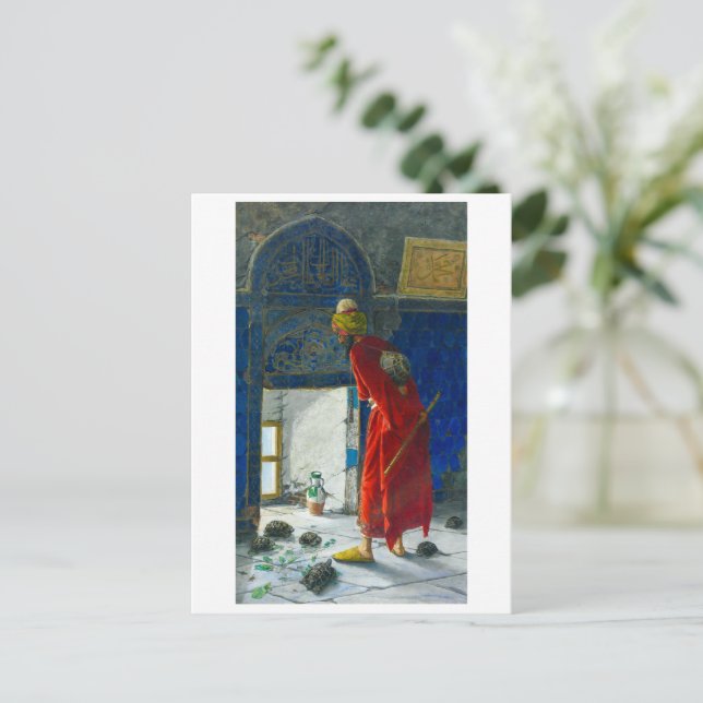 Sköldpaddstränare 2 | Osman Hamdi Bey | Vykort (Stående Fram)