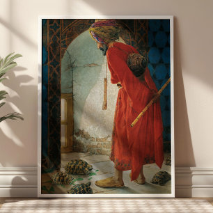 Sköldpaddstränaren av Osman Hamdi Bey Vintage Poster