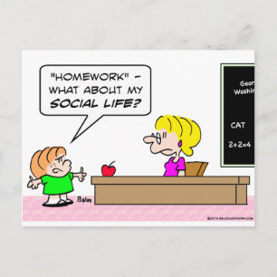 Skolelärare i social vykort